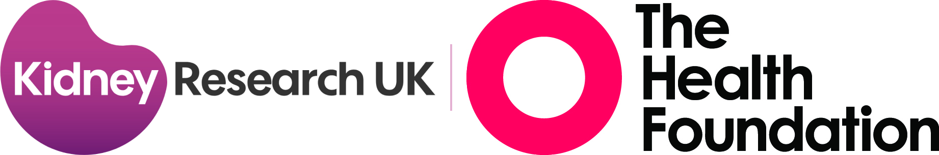 Kidney Research UK and The Health Foundation Logos